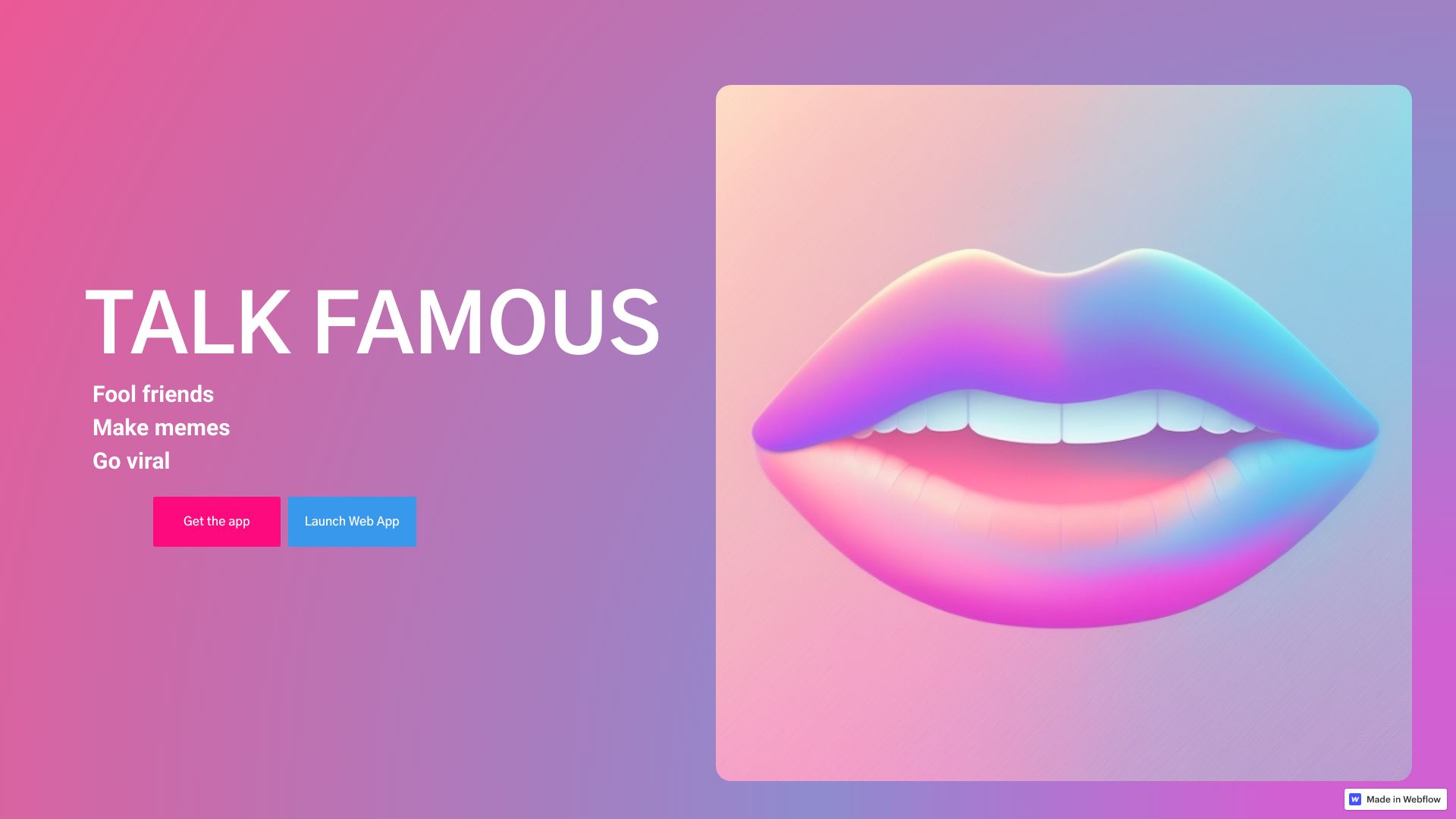TalkFamous网页截图,TalkFamous网页快照