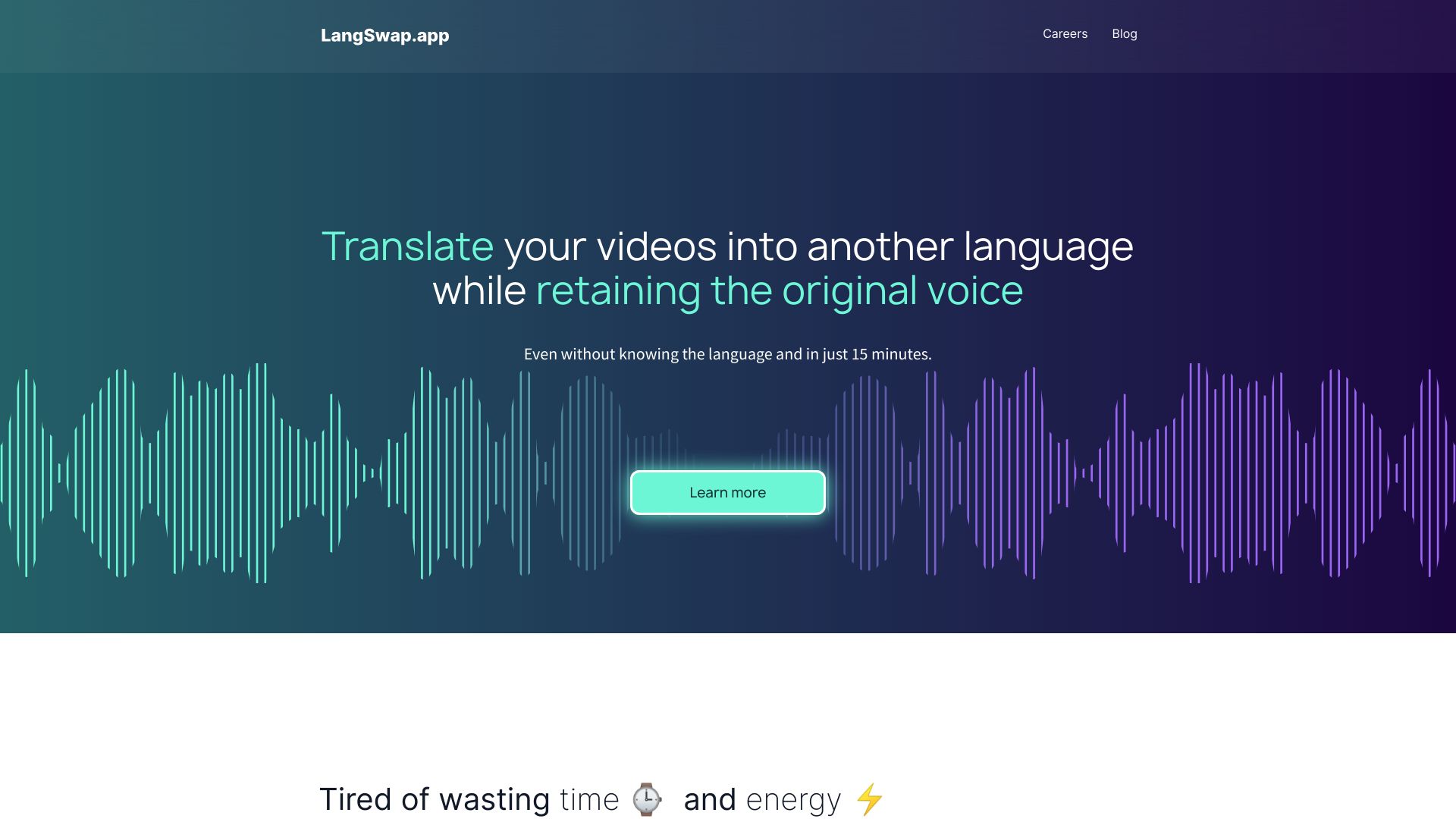 Langswap.app – a video translator tool网页截图,Langswap.app – a video translator tool网页快照