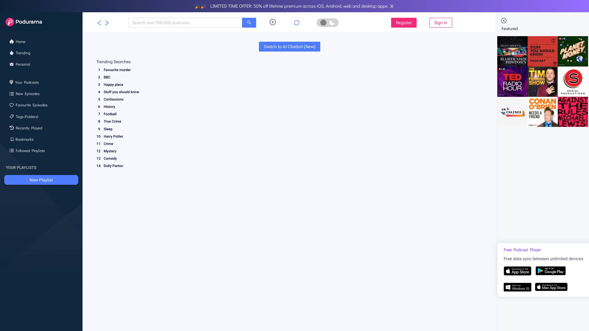 Podurama网页截图,Podurama网页快照