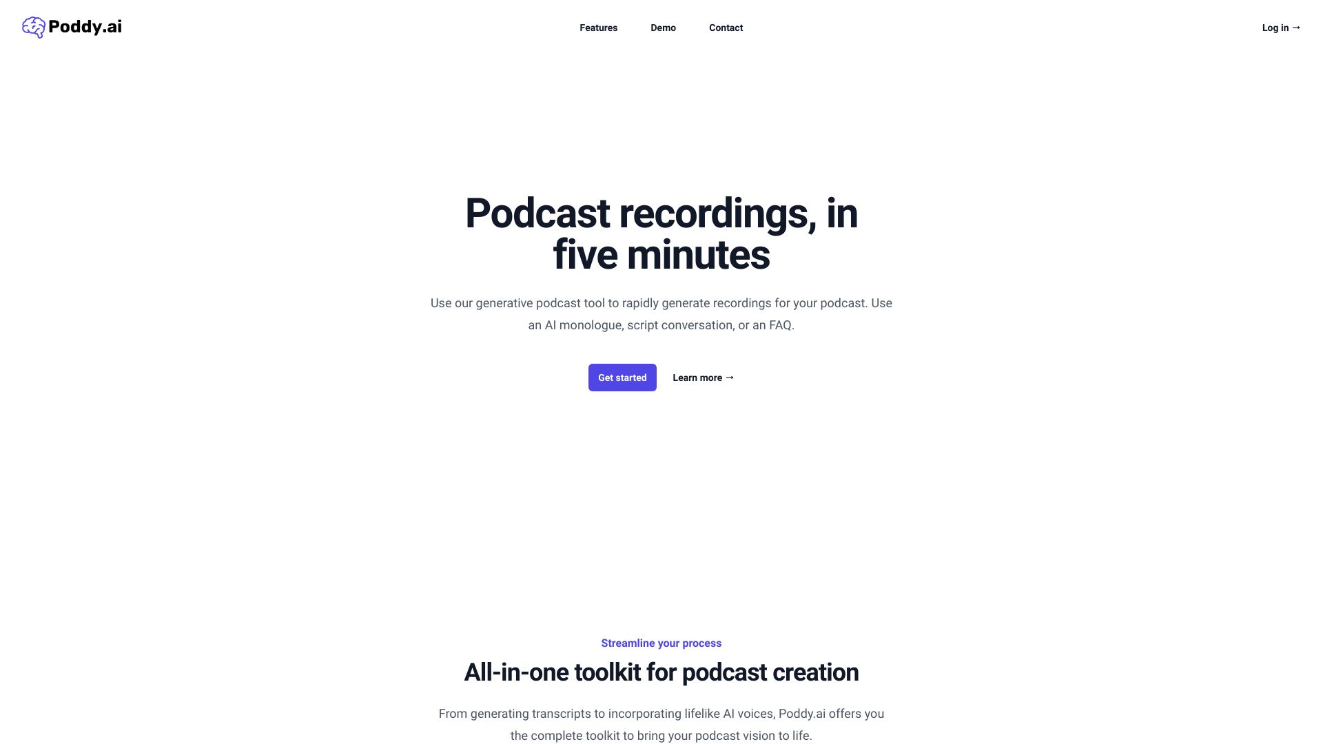 Poddy.ai网页截图,Poddy.ai网页快照