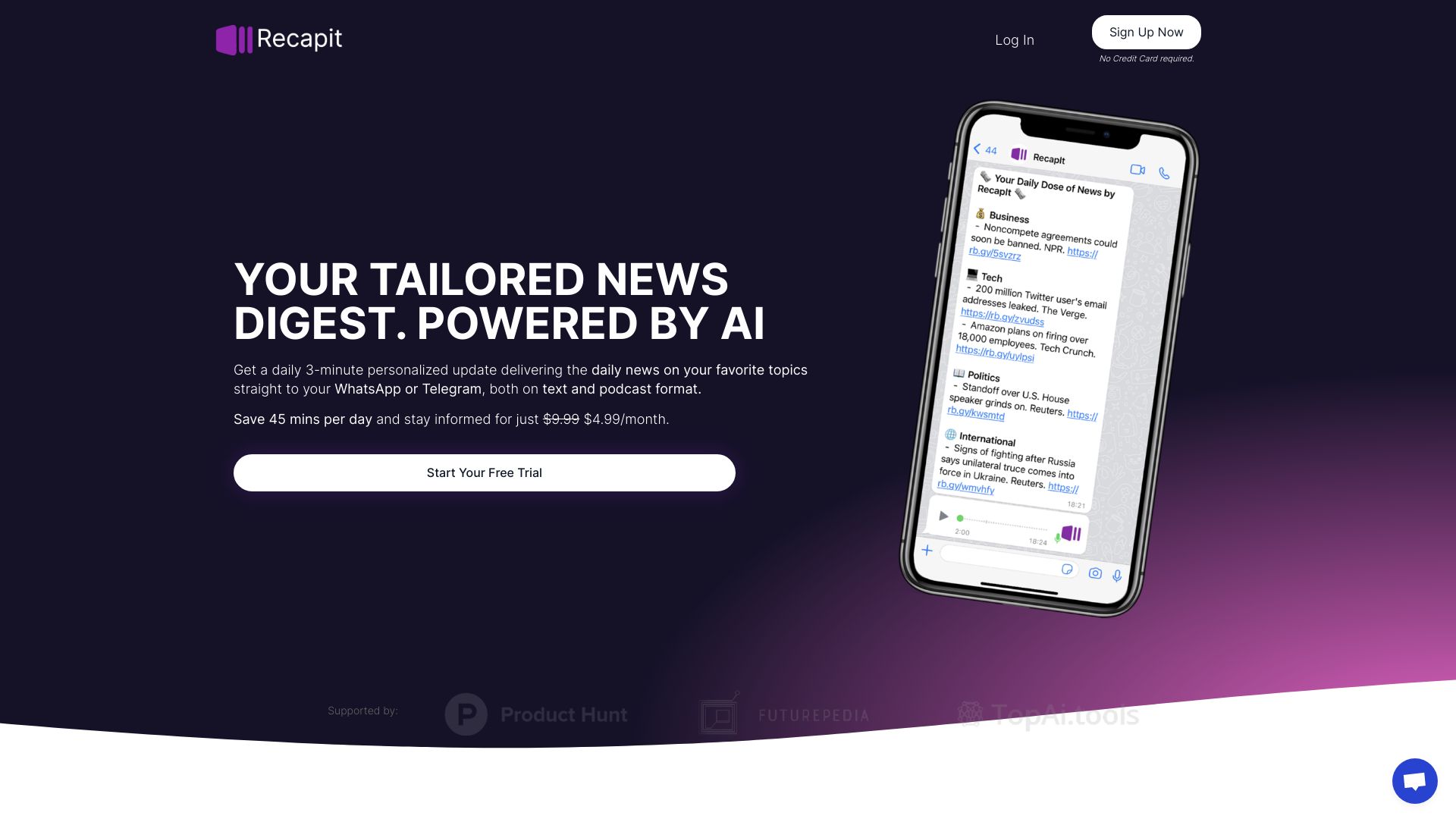 Recapit News网页截图,Recapit News网页快照