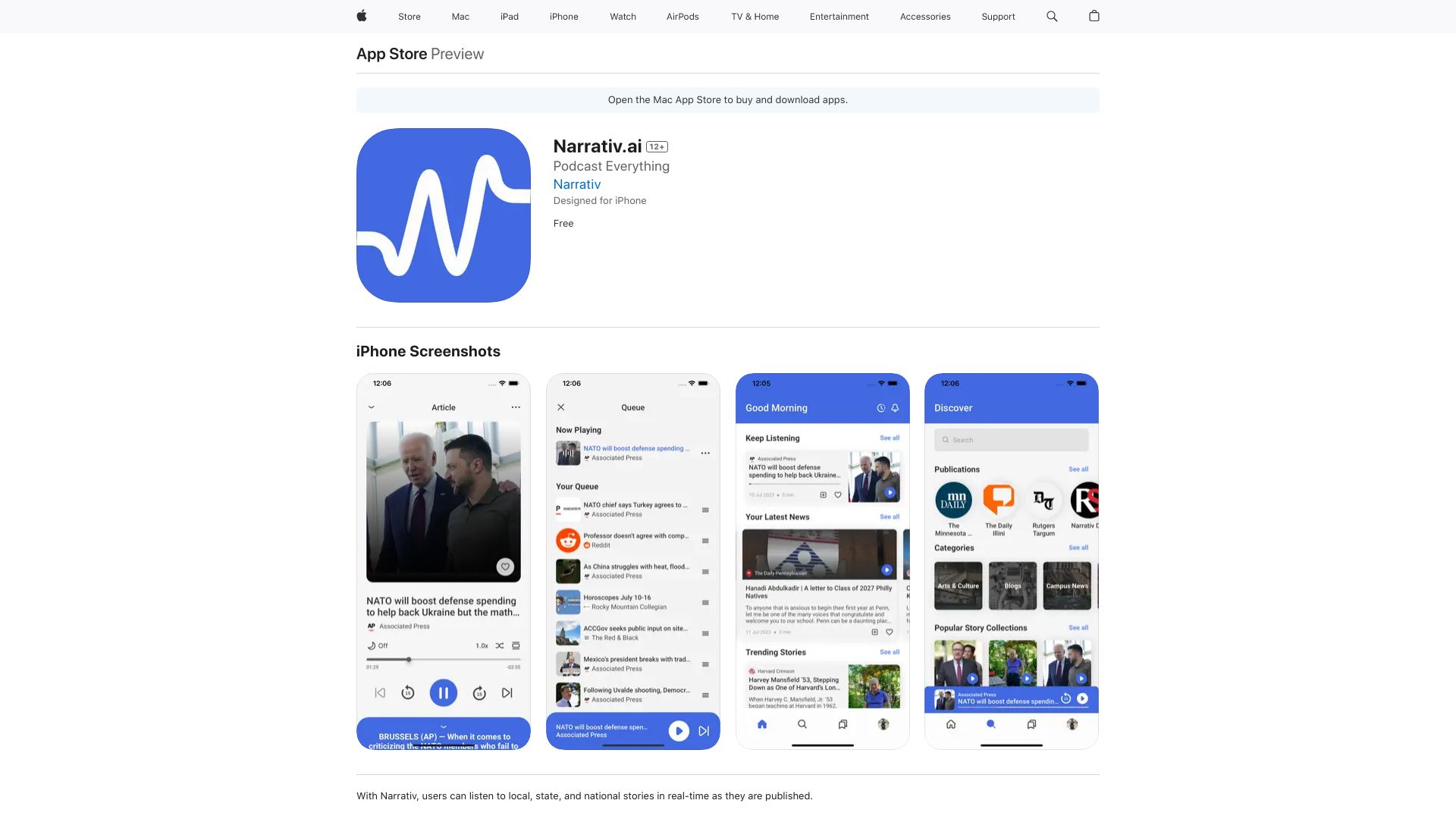 Narrativ网页截图,Narrativ网页快照