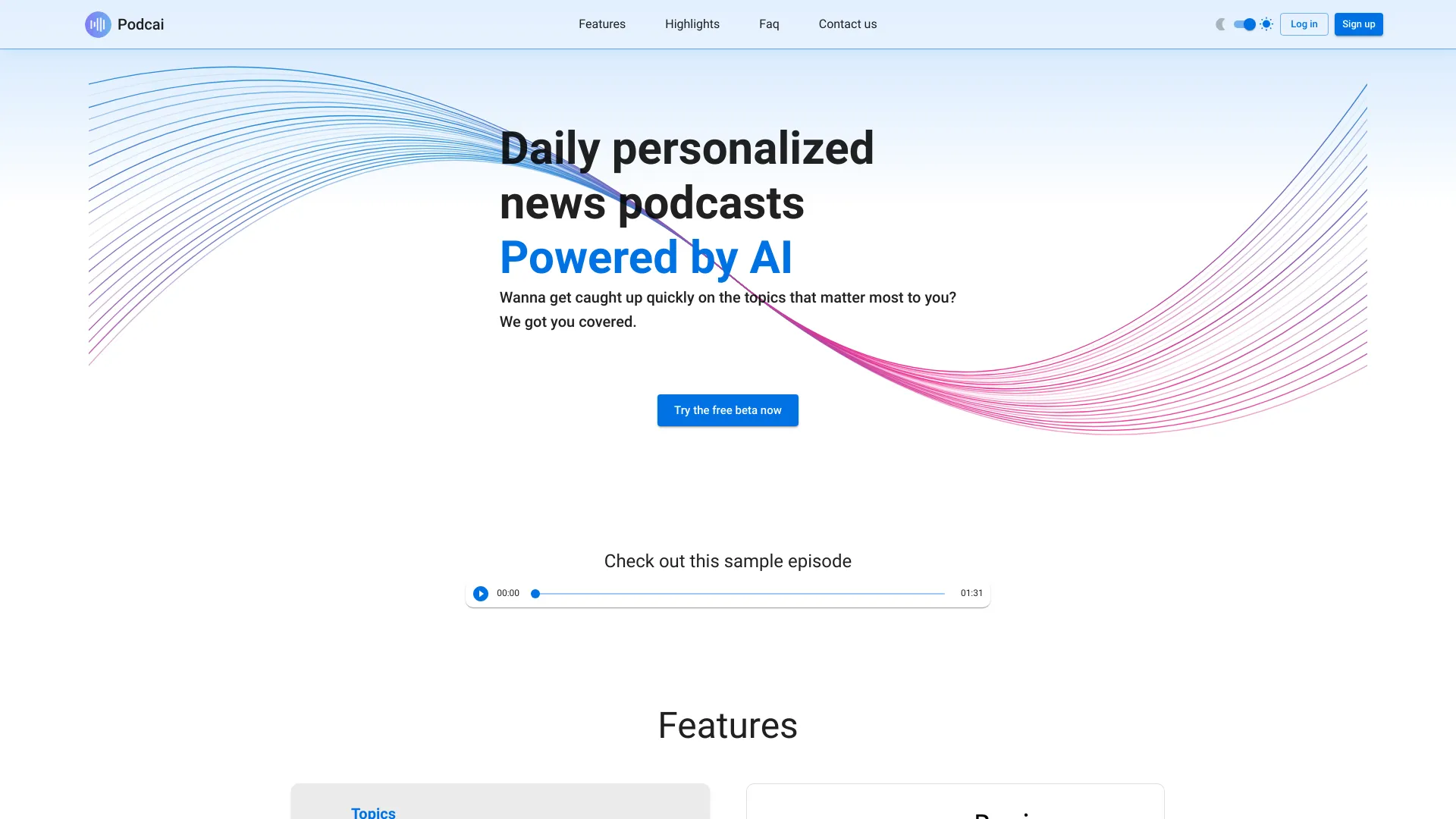 Podcai网页截图,Podcai网页快照