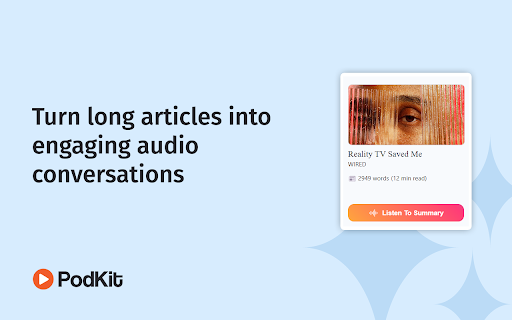 PodKit: Listen to webpages网页截图,PodKit: Listen to webpages网页快照
