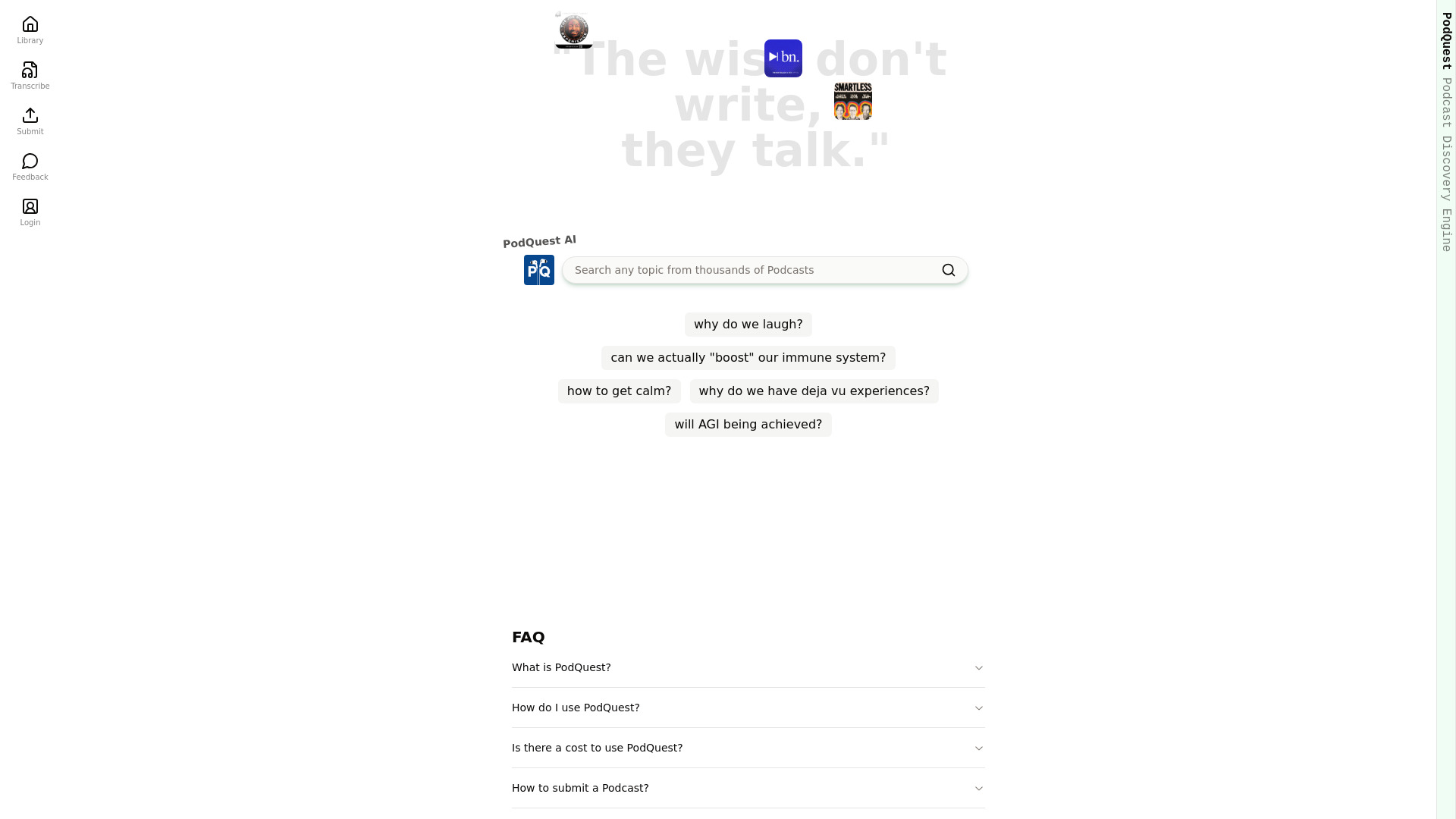PodQuest网页截图,PodQuest网页快照