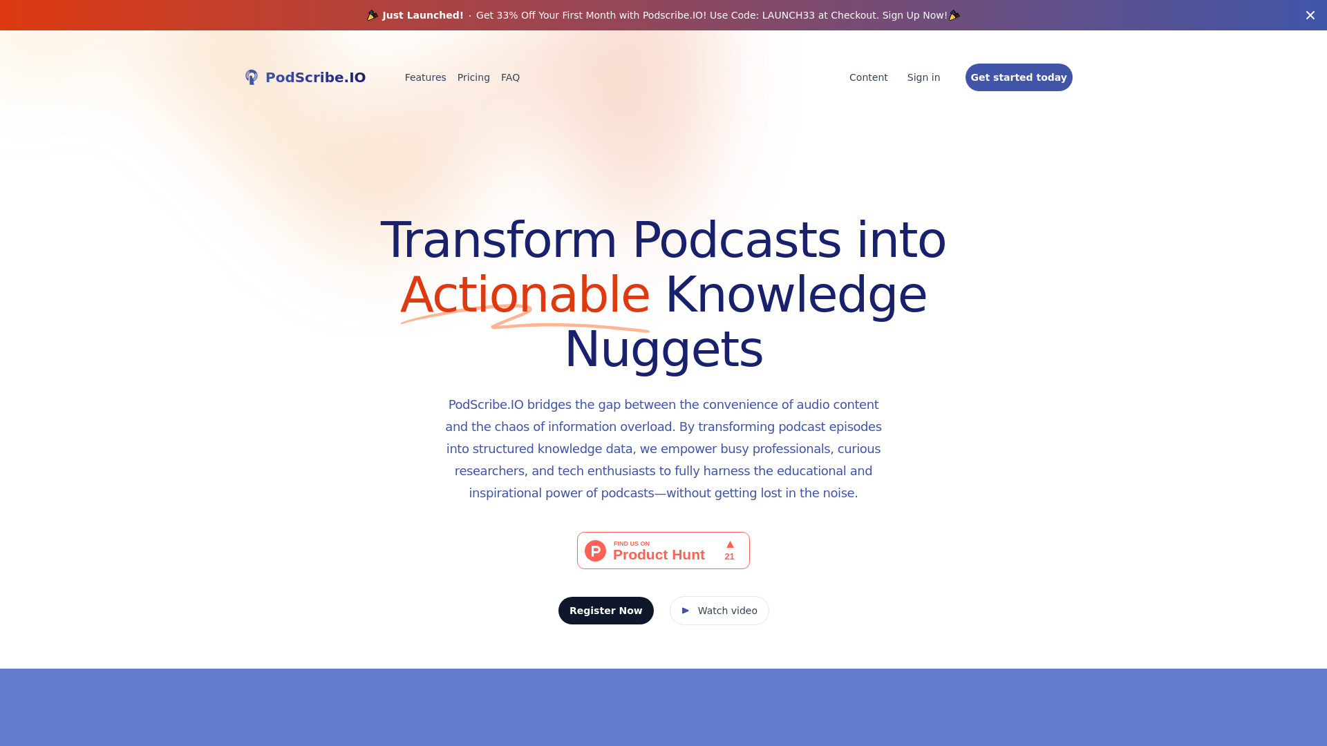PodScribe.IO网页截图,PodScribe.IO网页快照