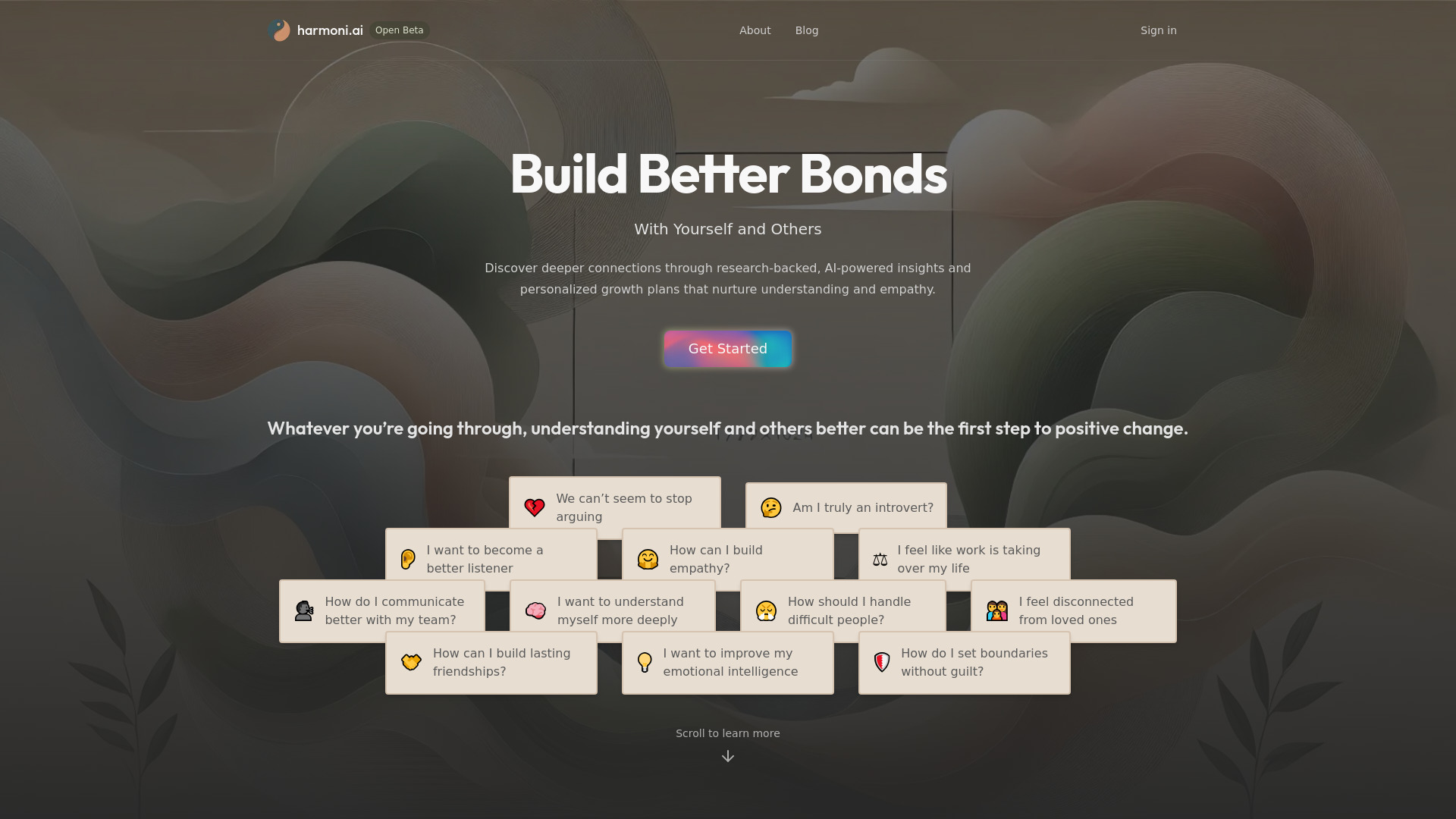 harmoni.ai – BETA网页截图,harmoni.ai – BETA网页快照