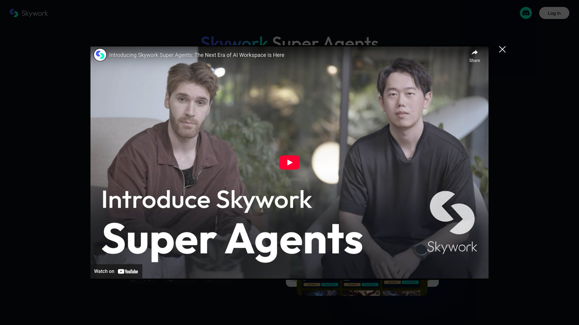Skywork Super Agents网页截图,Skywork Super Agents网页快照