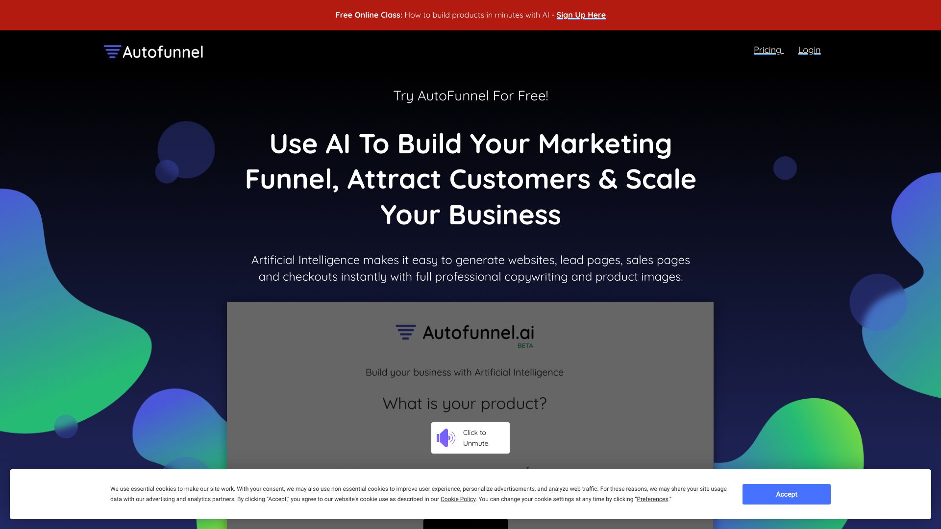 AutoFunnel网页截图,AutoFunnel网页快照