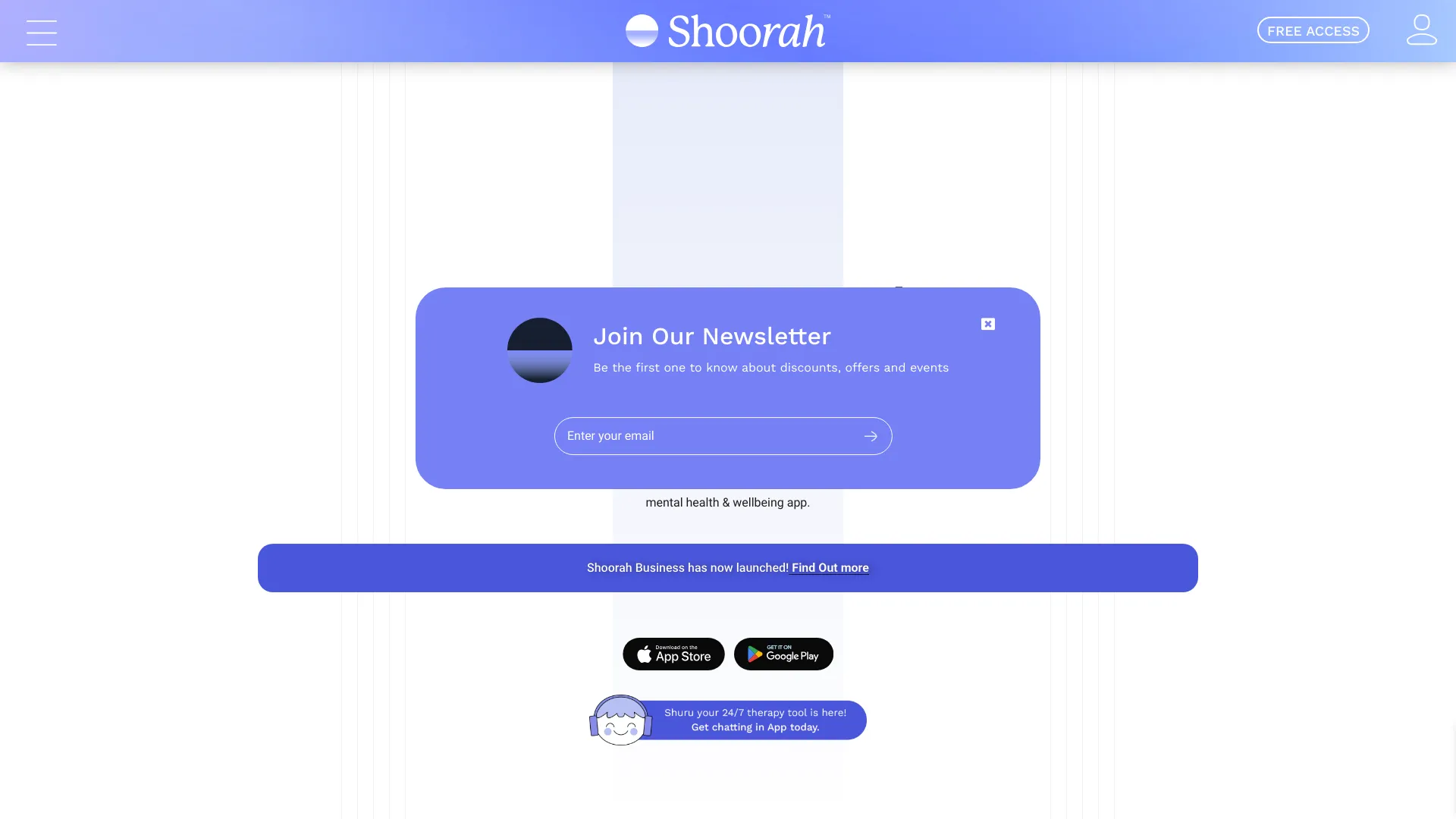 Shoorah Wellbeing网页截图,Shoorah Wellbeing网页快照