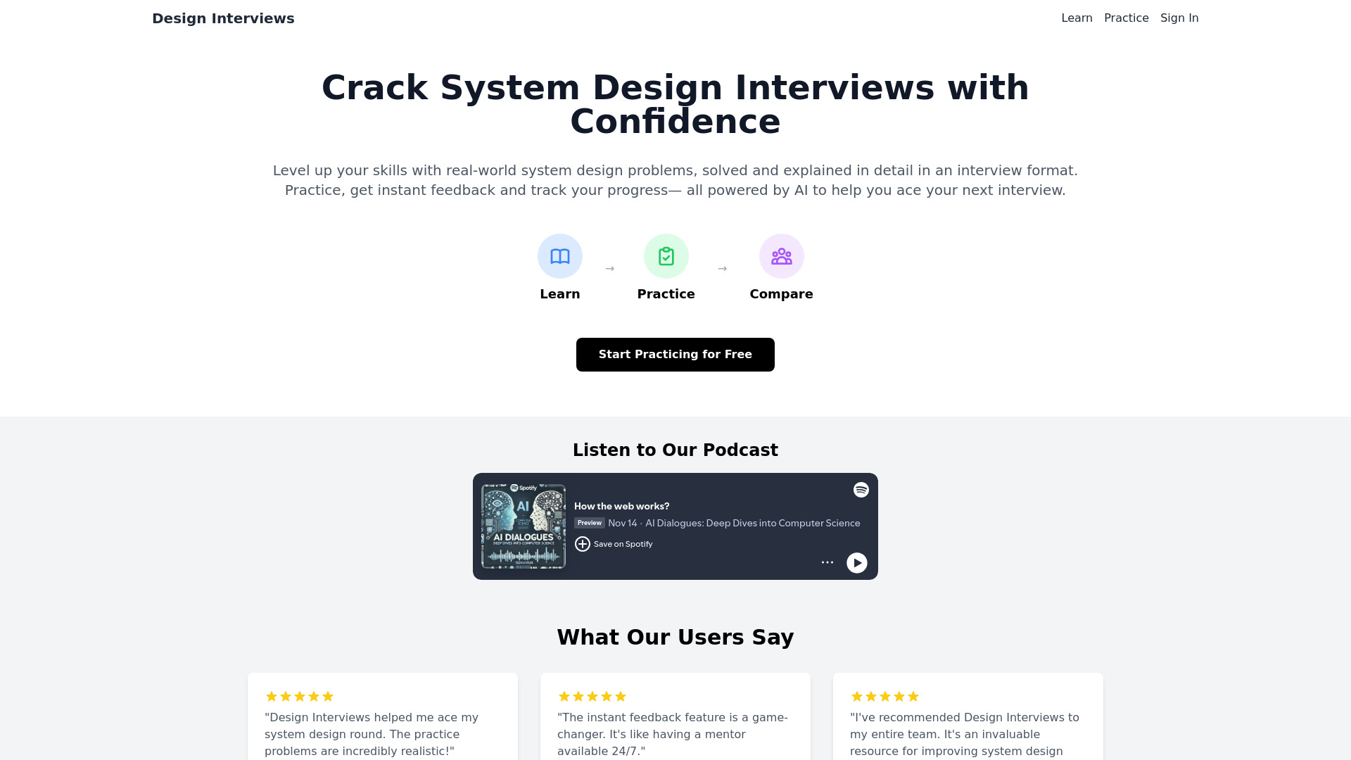 Design Interview Sessions网页截图,Design Interview Sessions网页快照