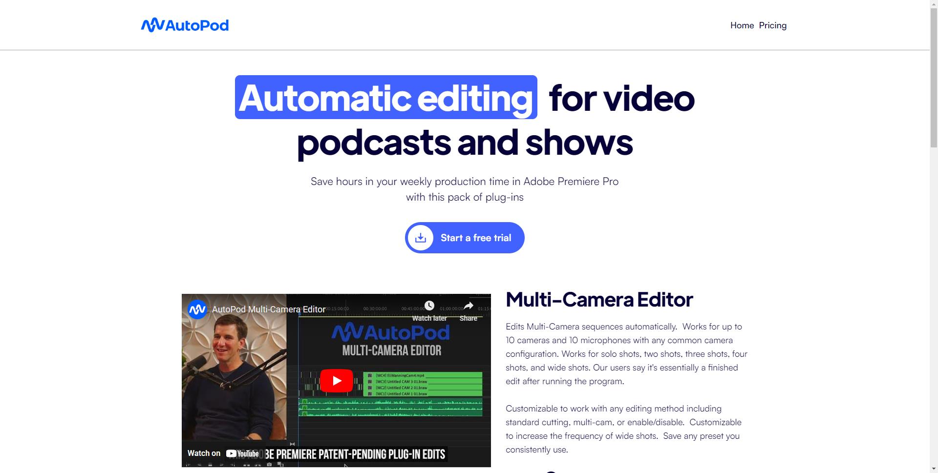 AutoPod网页截图,AutoPod网页快照