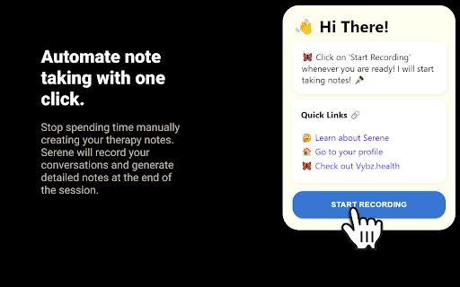 Serene – AI Notetaker for Mental Health Clinicians网页截图,Serene – AI Notetaker for Mental Health Clinicians网页快照