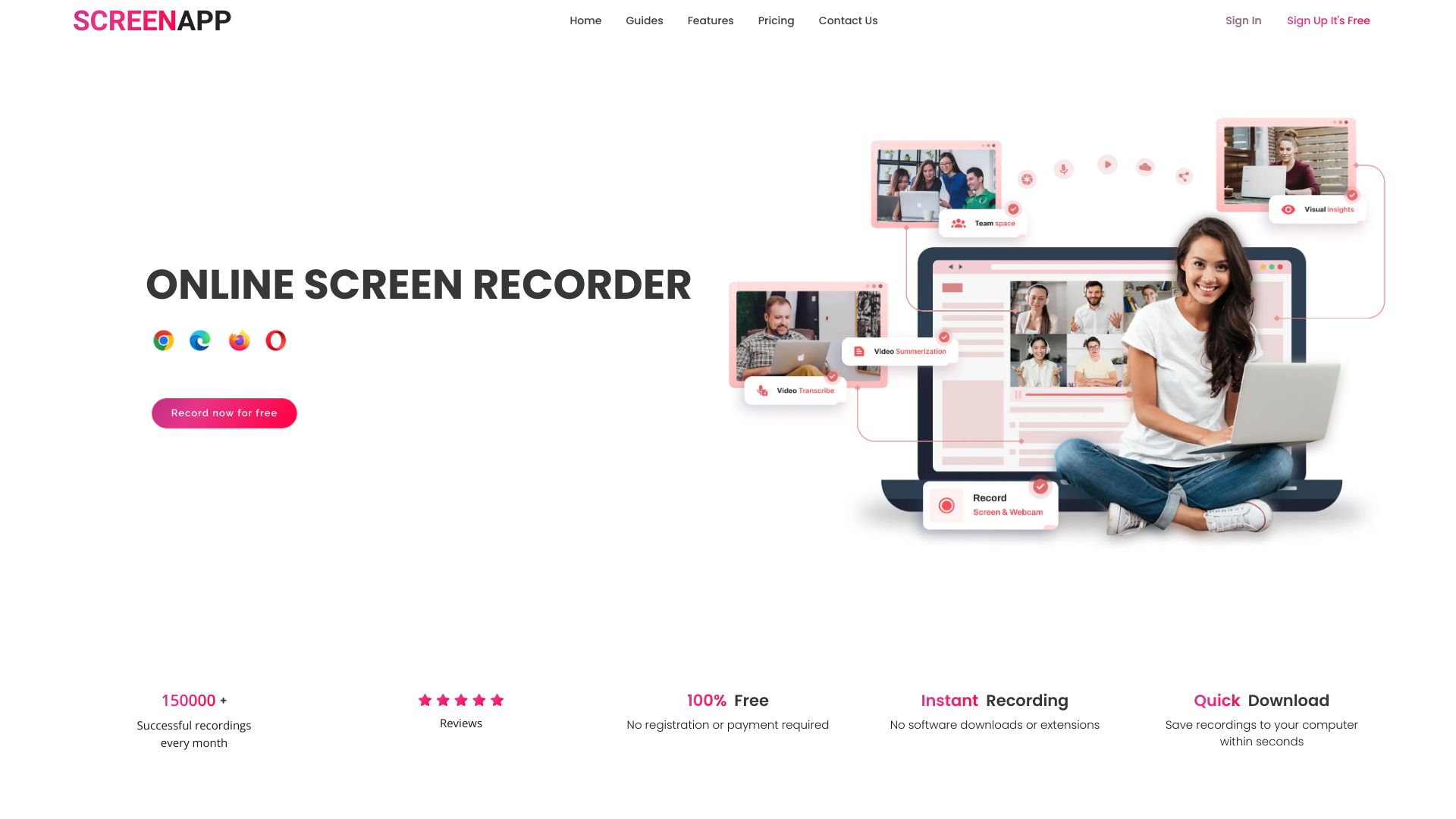 ScreenApp网页截图,ScreenApp网页快照