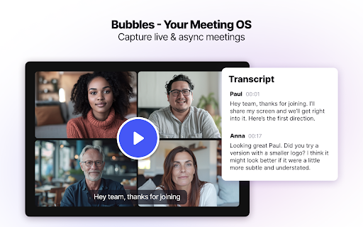 Bubbles – AI Meeting Notes & Screen Recorder网页截图,Bubbles – AI Meeting Notes & Screen Recorder网页快照