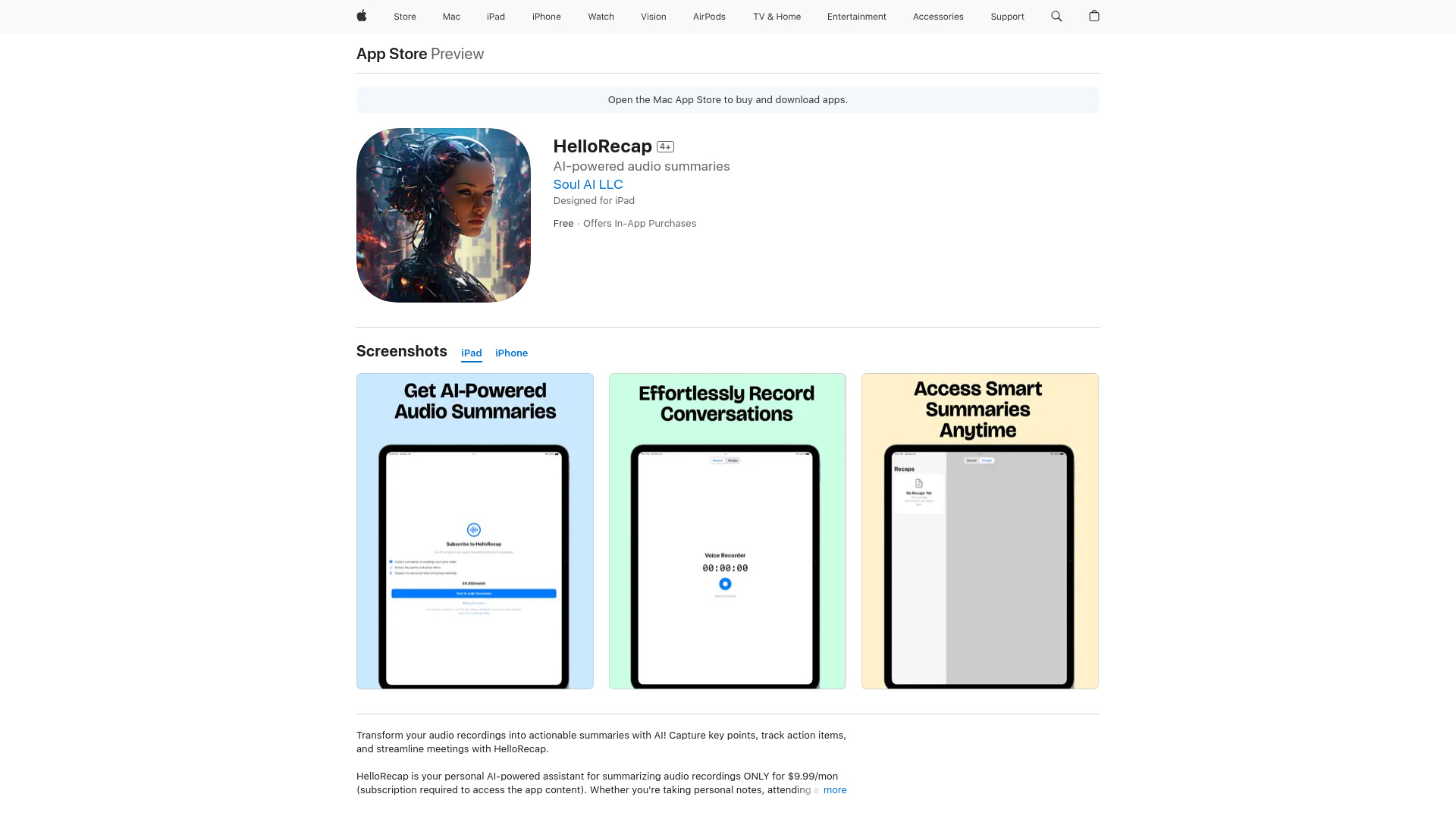 HelloRecap网页截图,HelloRecap网页快照