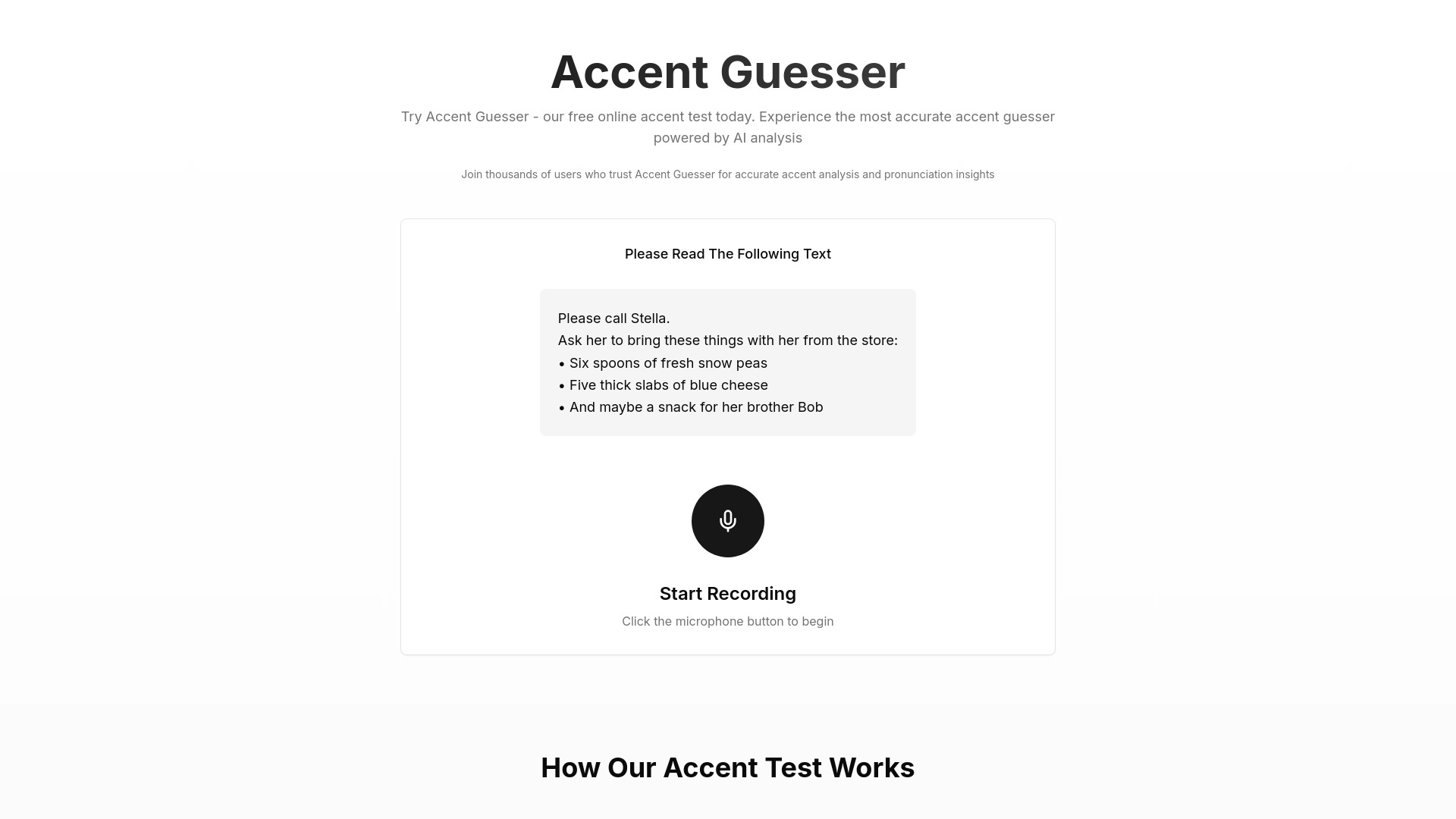 Accent Guesser网页截图,Accent Guesser网页快照