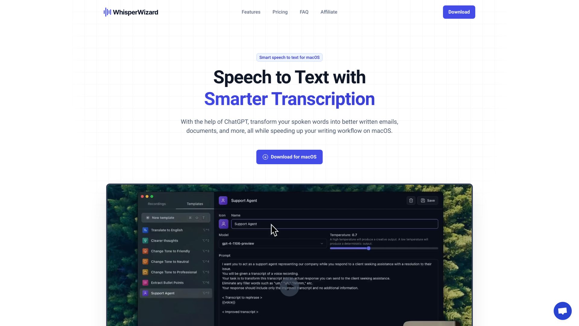Whisper Wizard网页截图,Whisper Wizard网页快照