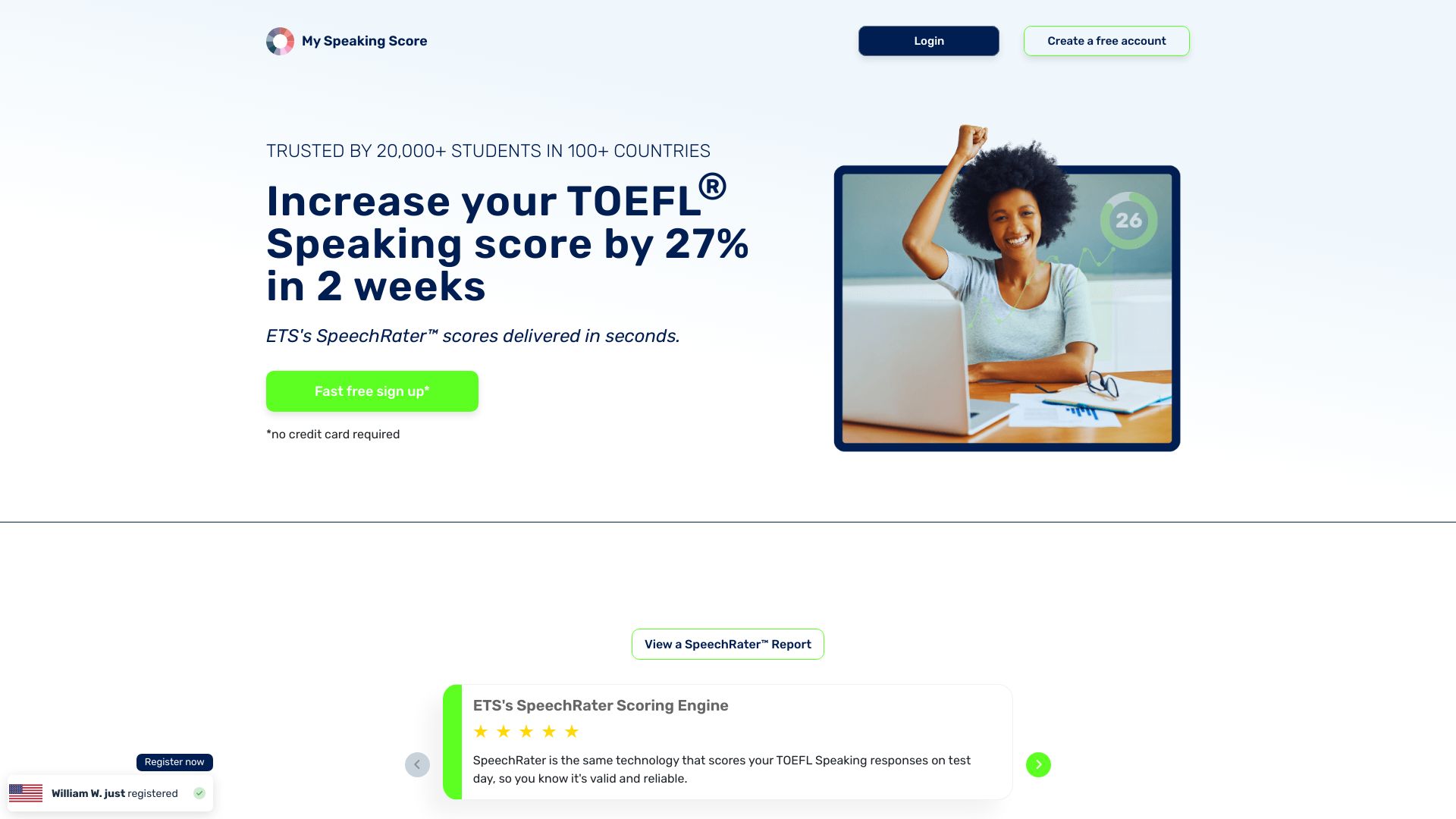 My Speaking Score网页截图,My Speaking Score网页快照