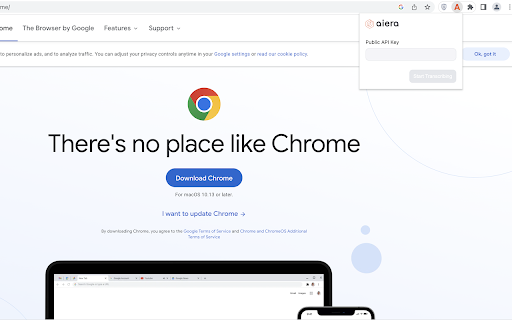 Aiera Extension网页截图,Aiera Extension网页快照