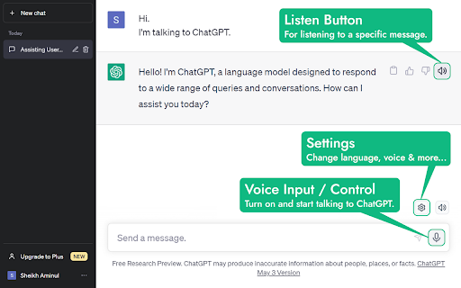Voice Control for ChatGPT网页截图,Voice Control for ChatGPT网页快照