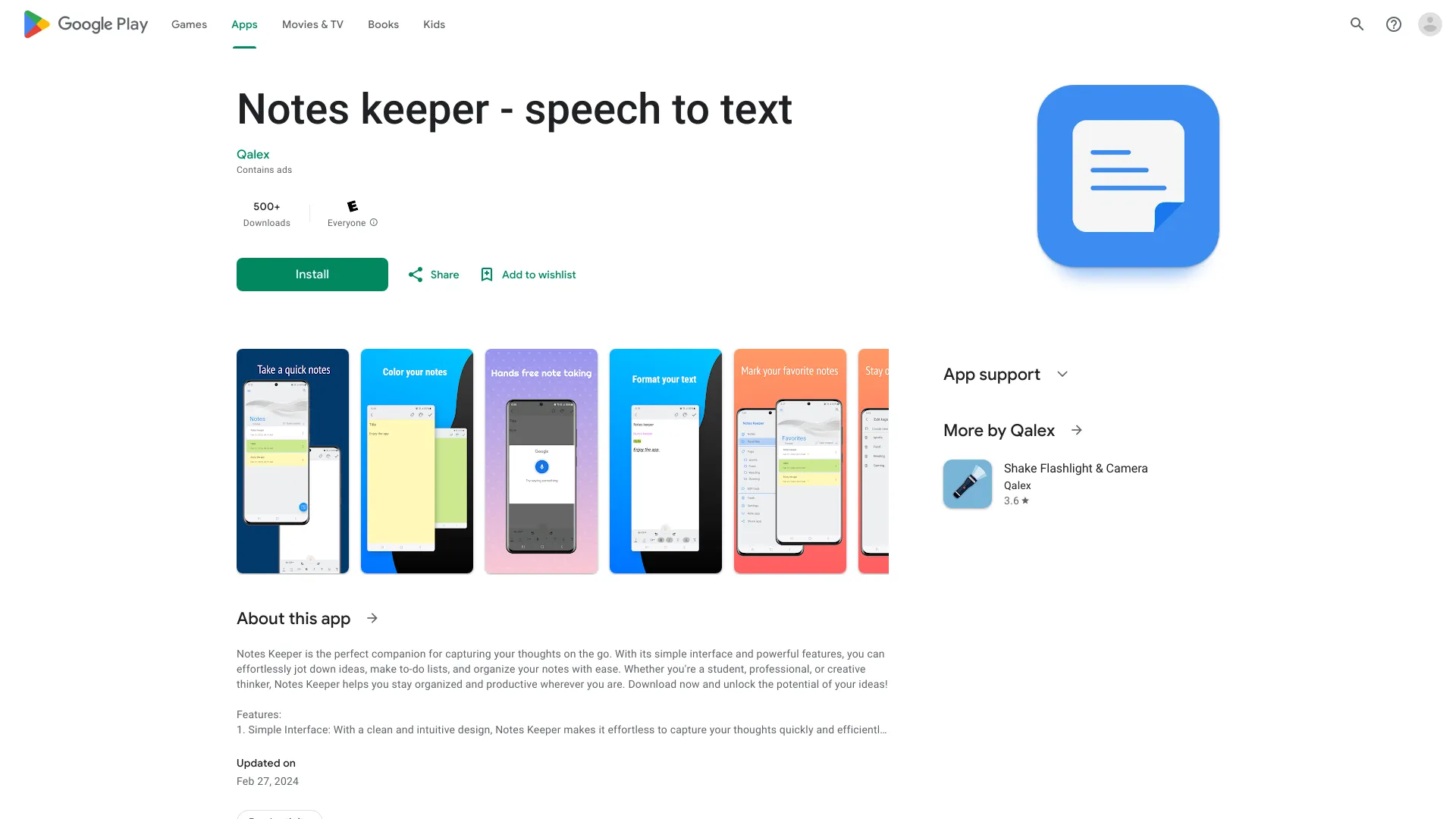 Notes keeper – speech to text网页截图,Notes keeper – speech to text网页快照