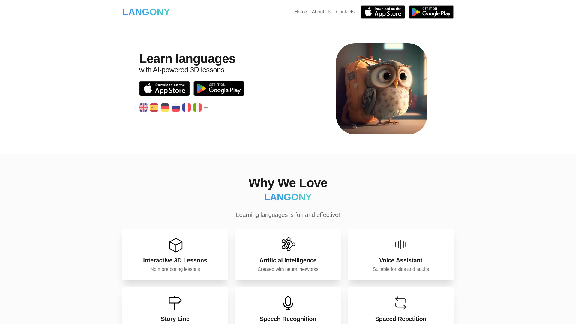 Langony网页截图,Langony网页快照