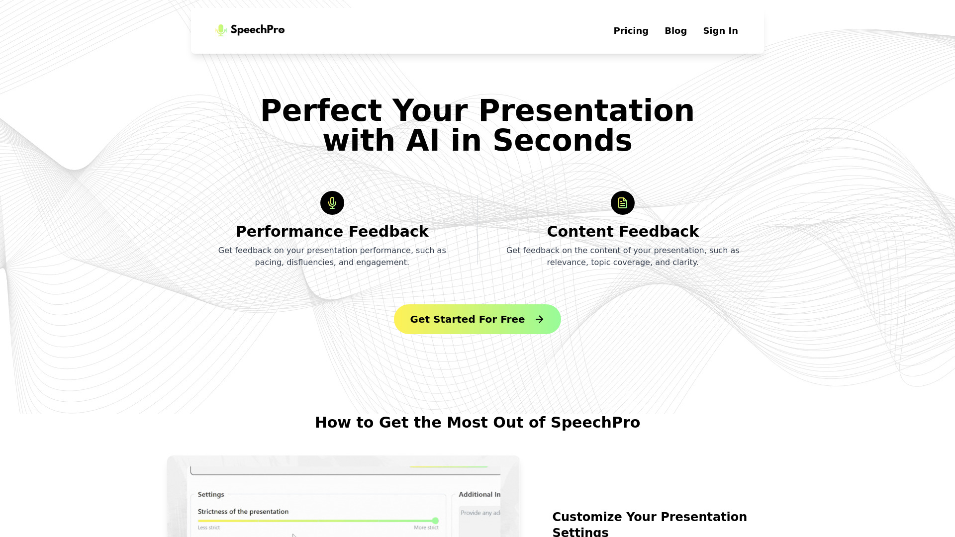 SpeechPro网页截图,SpeechPro网页快照