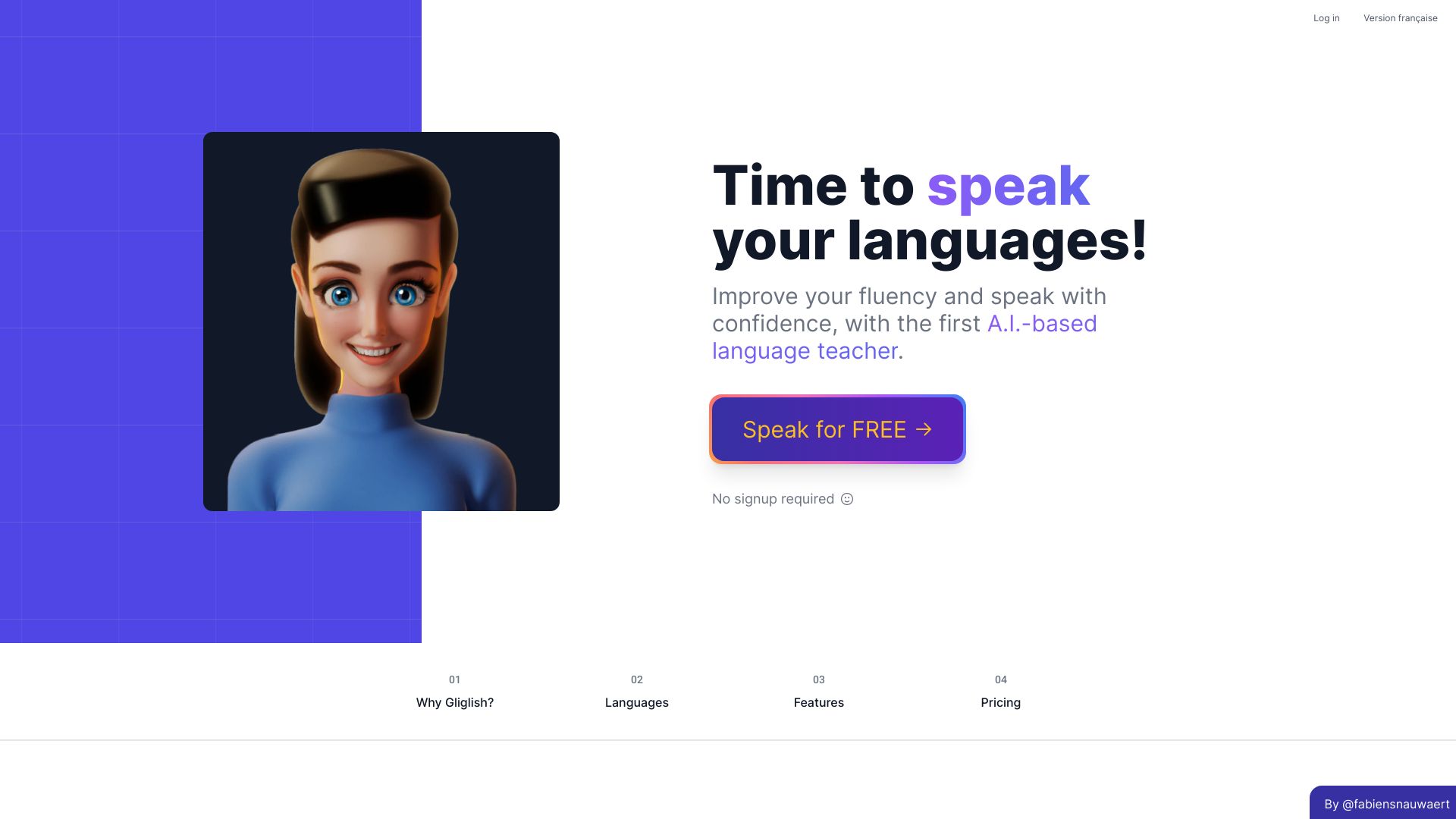 Gliglish网页截图,Gliglish网页快照