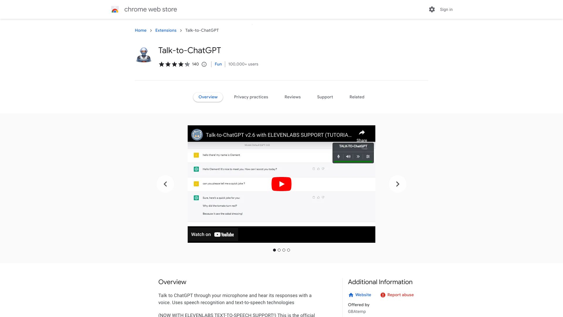 Talk-to-ChatGPT网页截图,Talk-to-ChatGPT网页快照