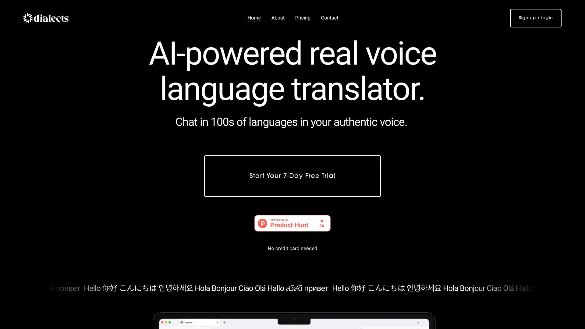 Dialects网页截图,Dialects网页快照