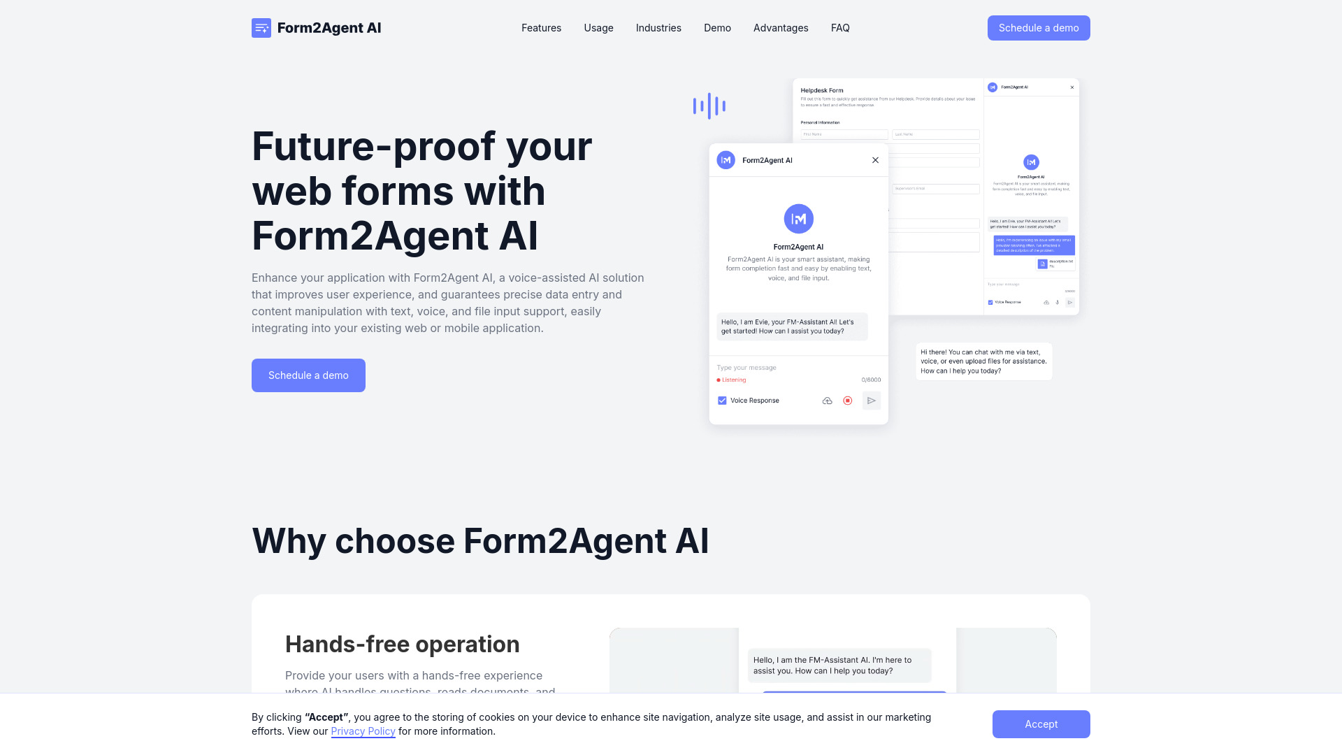 Form2Agent网页截图,Form2Agent网页快照