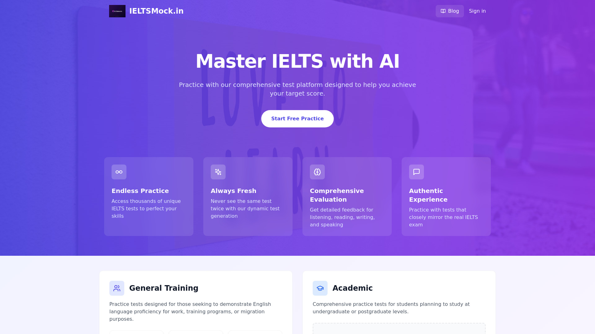 IELTSMock.in网页截图,IELTSMock.in网页快照