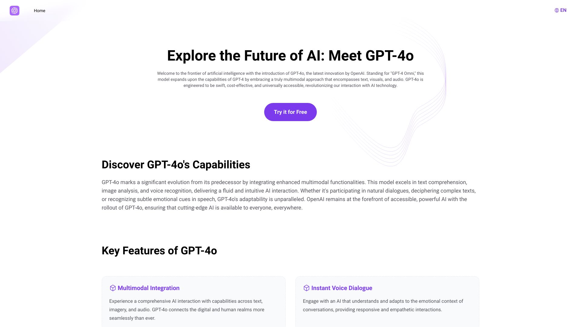 GPT4o.so: ChatGPT 4o Free Online网页截图,GPT4o.so: ChatGPT 4o Free Online网页快照