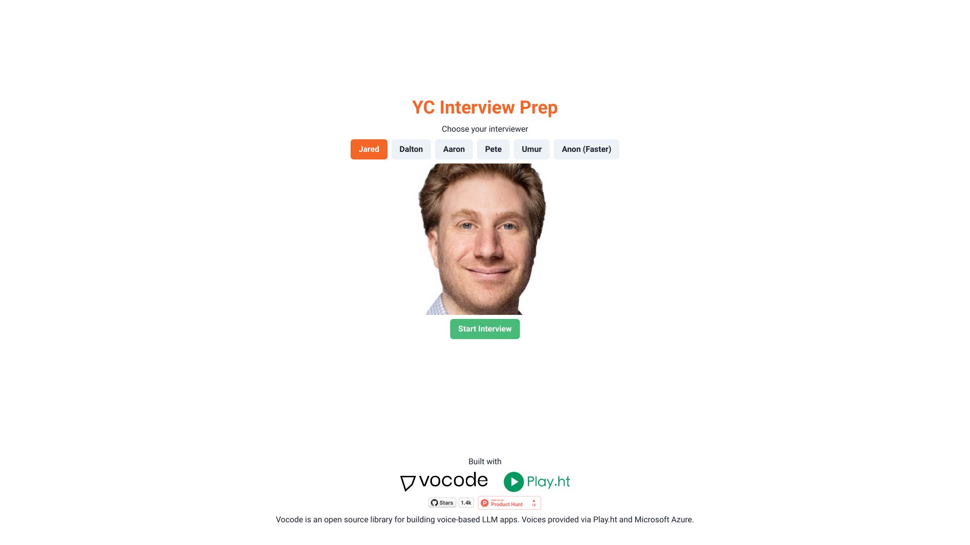 YCInterview.ai网页截图,YCInterview.ai网页快照
