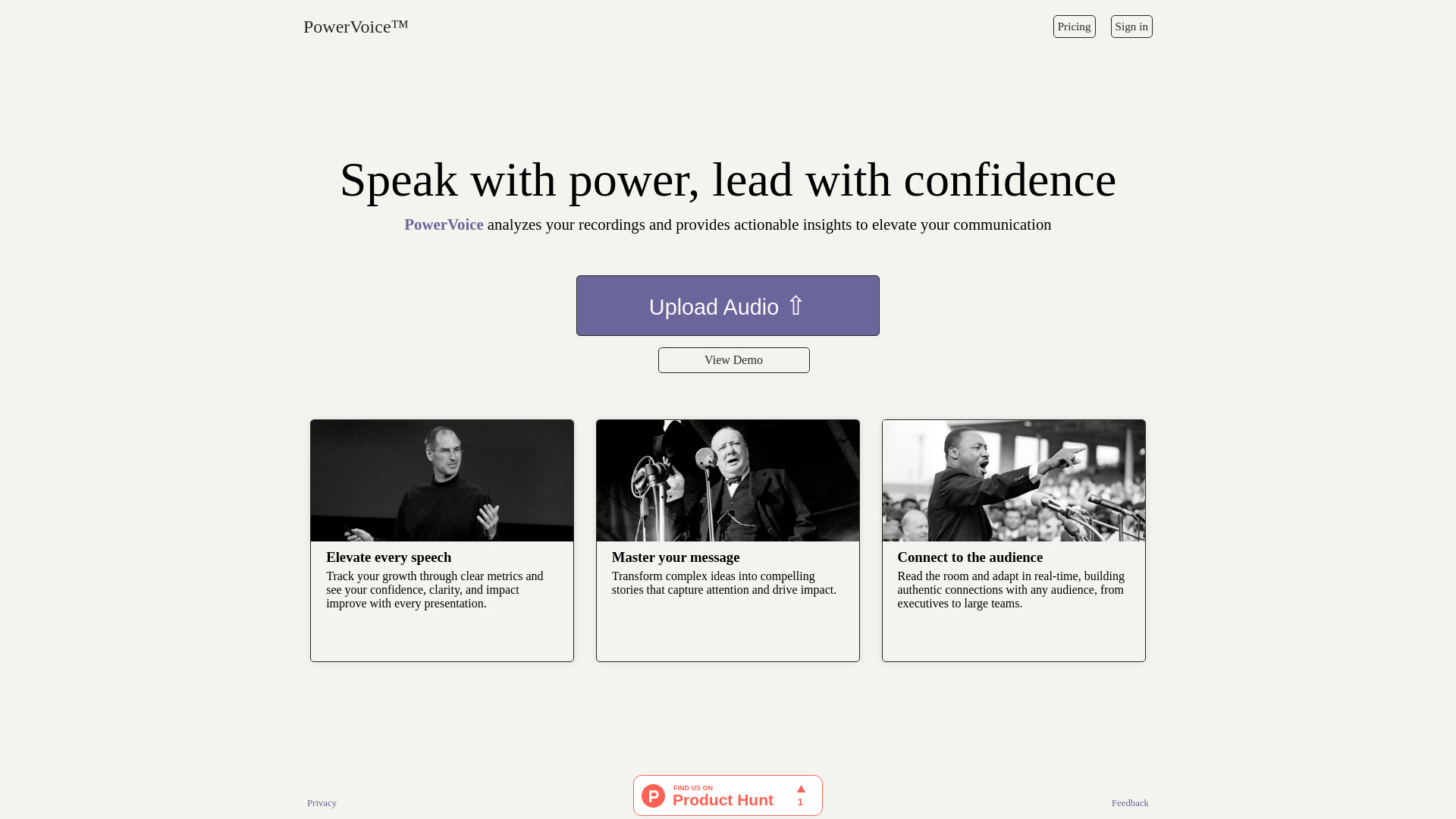 PowerVoice网页截图,PowerVoice网页快照