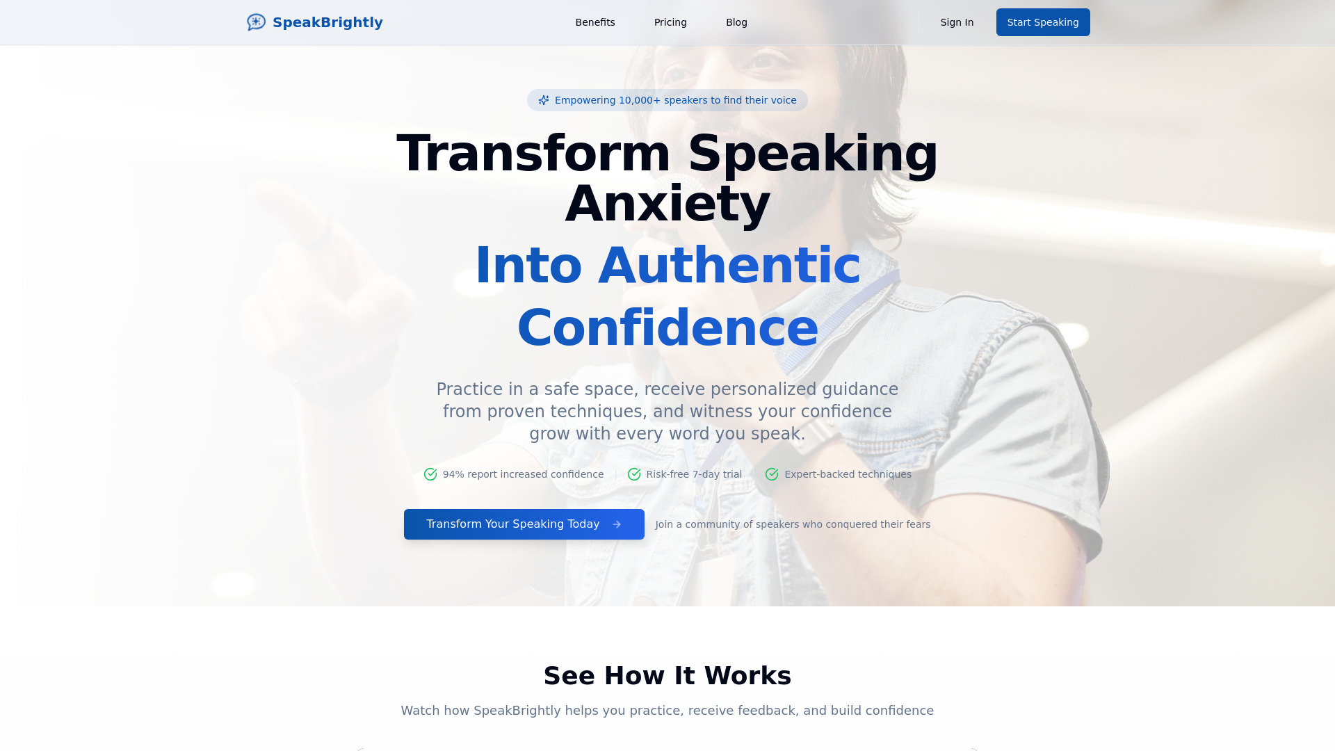 SpeakBrightly网页截图,SpeakBrightly网页快照