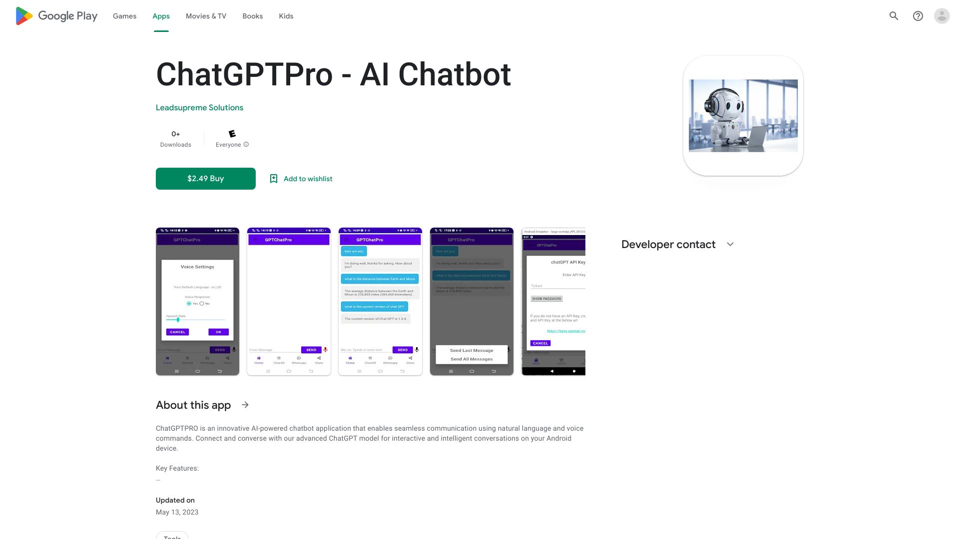 ChatGPTPro – AI Chatbot网页截图,ChatGPTPro – AI Chatbot网页快照