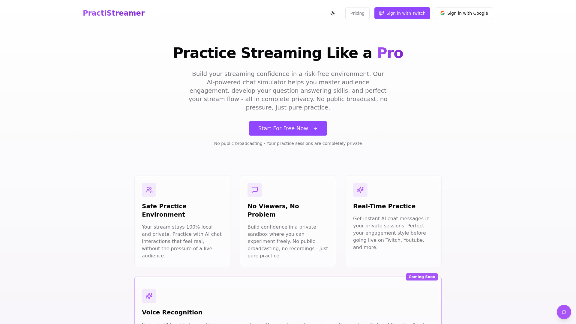PractiStreamer网页截图,PractiStreamer网页快照