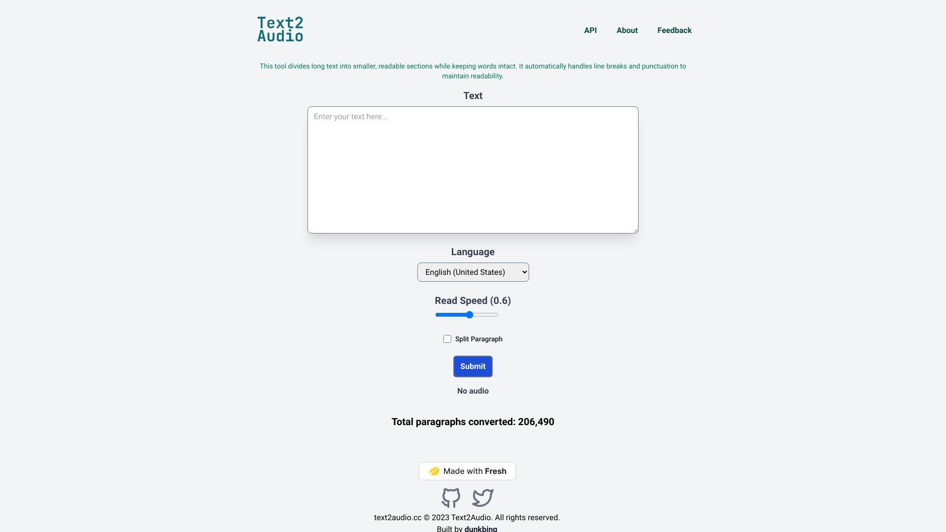 Text2Audio网页截图,Text2Audio网页快照