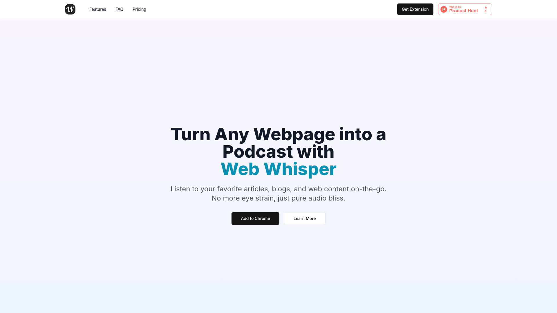 Web Whisper网页截图,Web Whisper网页快照
