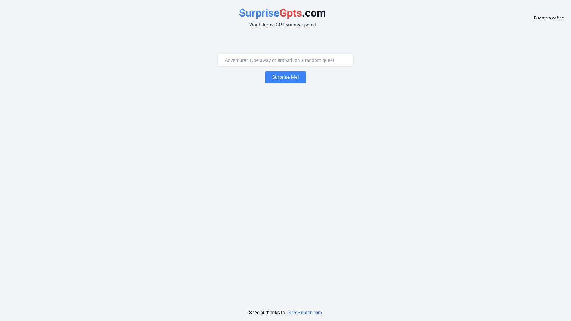 SupriseGpts网页截图,SupriseGpts网页快照