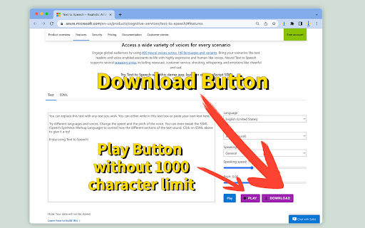 Downloader for Microsoft™ Text-to-Speech网页截图,Downloader for Microsoft™ Text-to-Speech网页快照