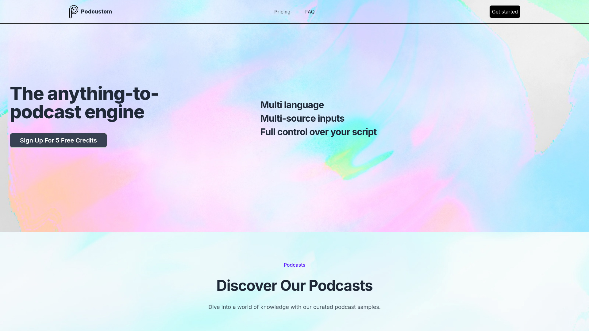 Podcustom网页截图,Podcustom网页快照