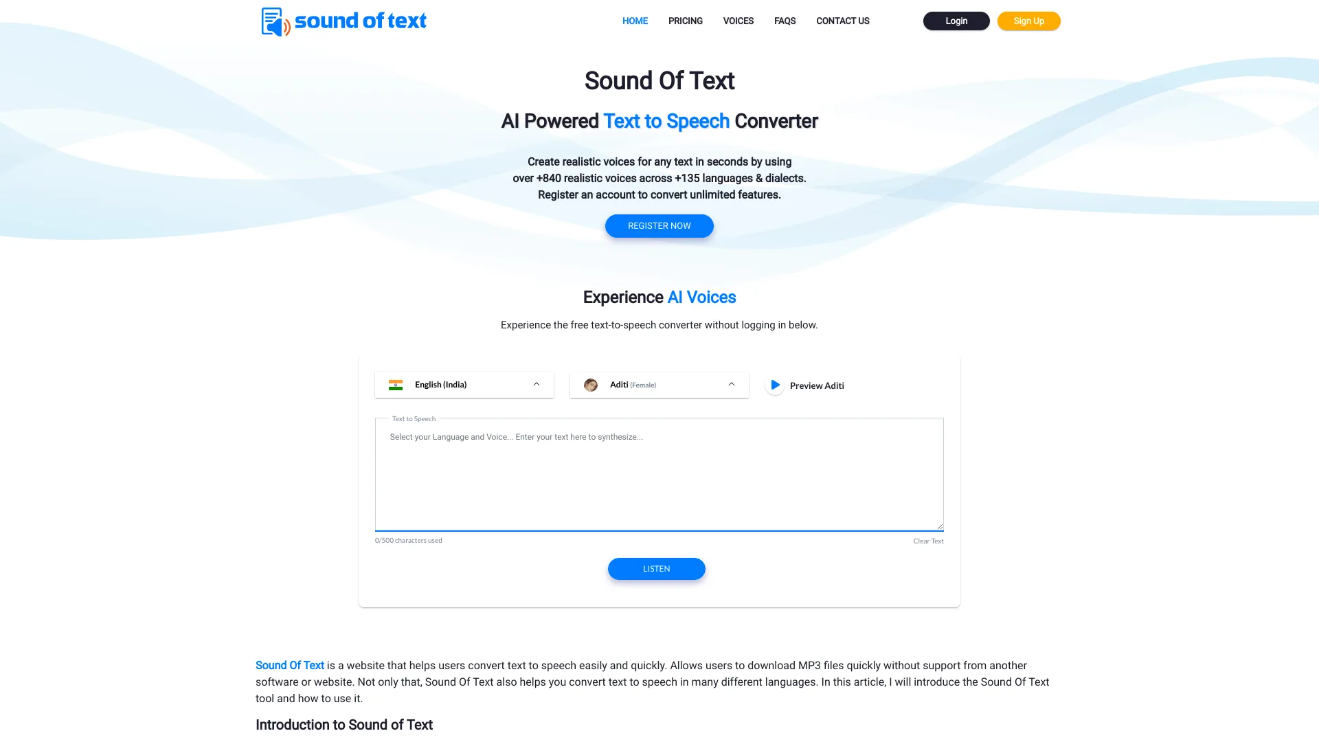 soundoftext.app网页截图,soundoftext.app网页快照