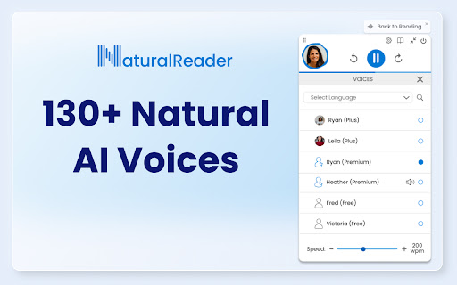 NaturalReader – AI Text to Speech网页截图,NaturalReader – AI Text to Speech网页快照