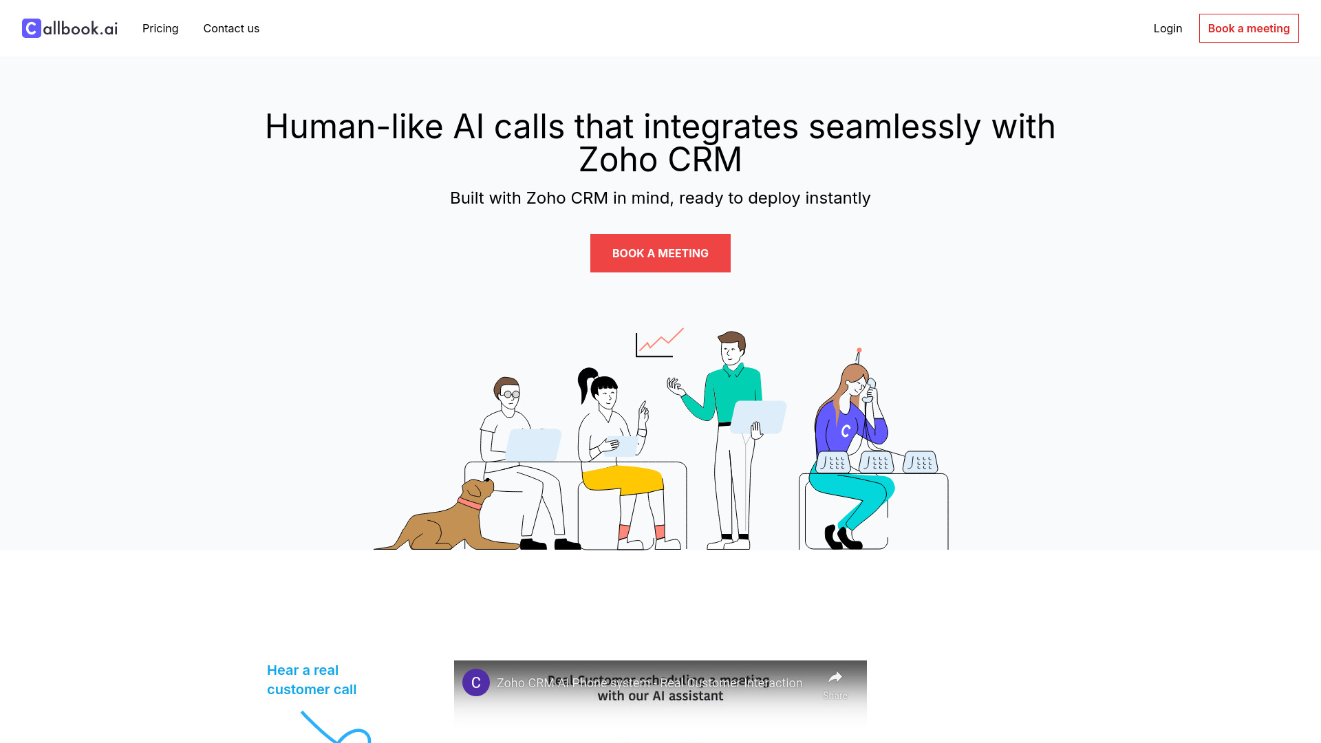 Callbook.ai – Zoho CRM网页截图,Callbook.ai – Zoho CRM网页快照