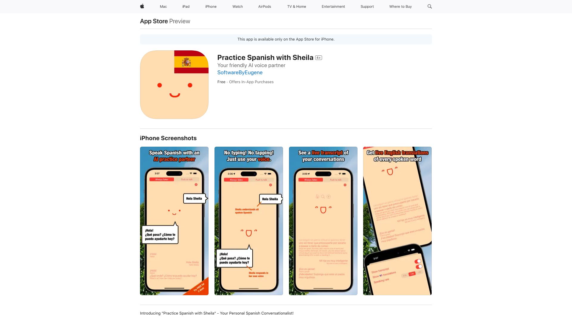 Practice Spanish with Sheila网页截图,Practice Spanish with Sheila网页快照