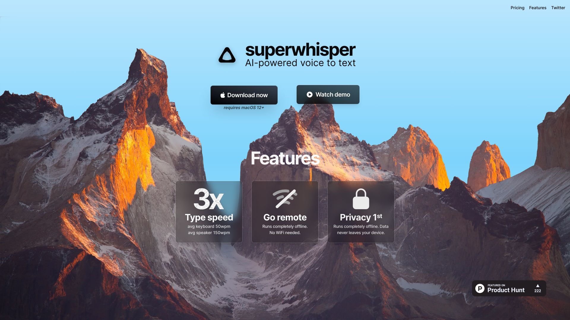 superwhisper网页截图,superwhisper网页快照