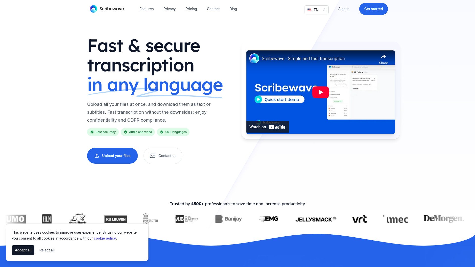 Scribewave网页截图,Scribewave网页快照